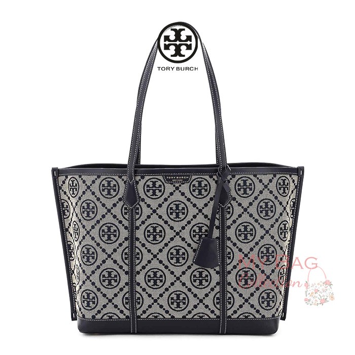 Tory Burch Perry T Monogram Triple-Compartment Tote Bag