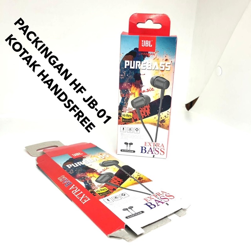 PACKINGAN HF JB-01 KOTAK HANDSFREE Promo By Sen