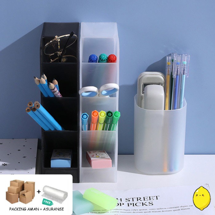 

Stationery Desk Organizer Minimalist Desktop Standing Pen Holder
