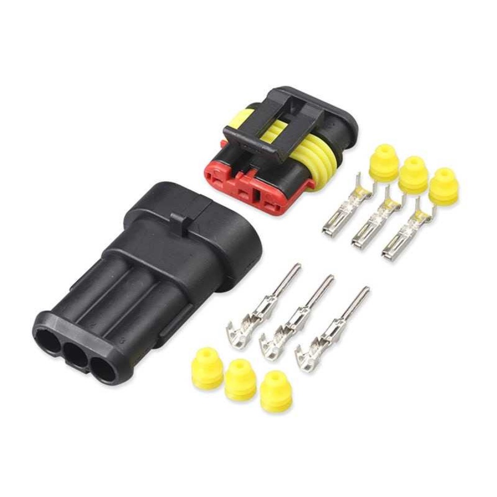 Connector 3 pin 5pcs Waterproof