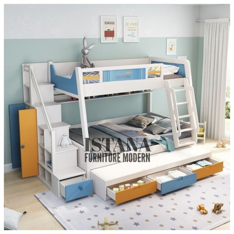 Tempat tidur anak - Tempat tidur tingkat - Dipan tingkat anak - Ranjang tingkat anak - Ranjang susun