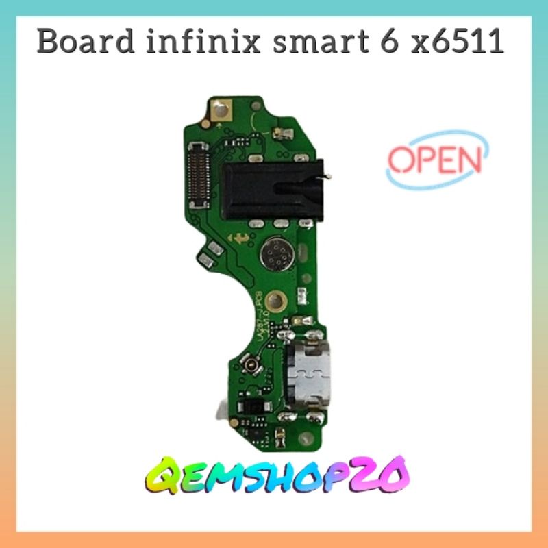 BOARD PAPAN CAS PCB KONEKTOR CHARGER INFINIX SMART 6 X6511 ORI