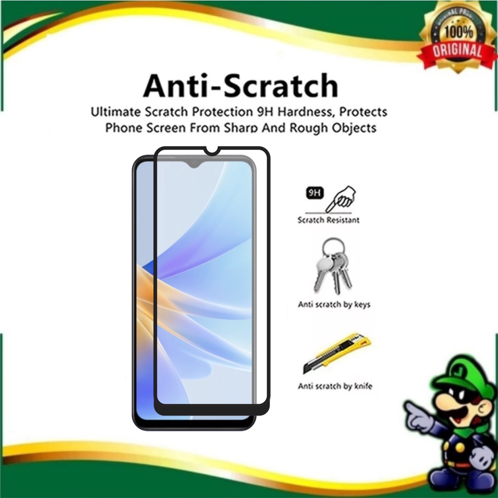 Tempered Glass Layar OPPO A17 2022 Pelindung Layar Depan
