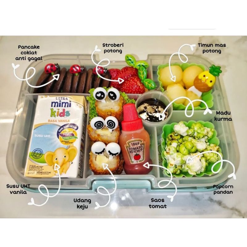 Tusukan bento / READY tusukan bento/tusuk bento/ tusukan bento lucu/ tusukan bekal/garpu buah kecil / tusukan bekal anak / food picks/hiasan buah/tusukan bento mata/tusukan bento natal