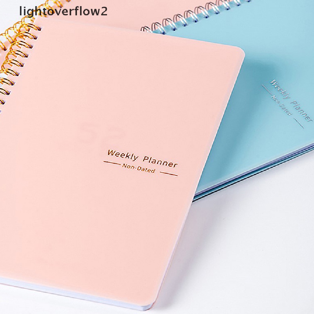 (lightoverflow2) Buku Agenda / Diary / Agenda Mingguan Ukuran A5