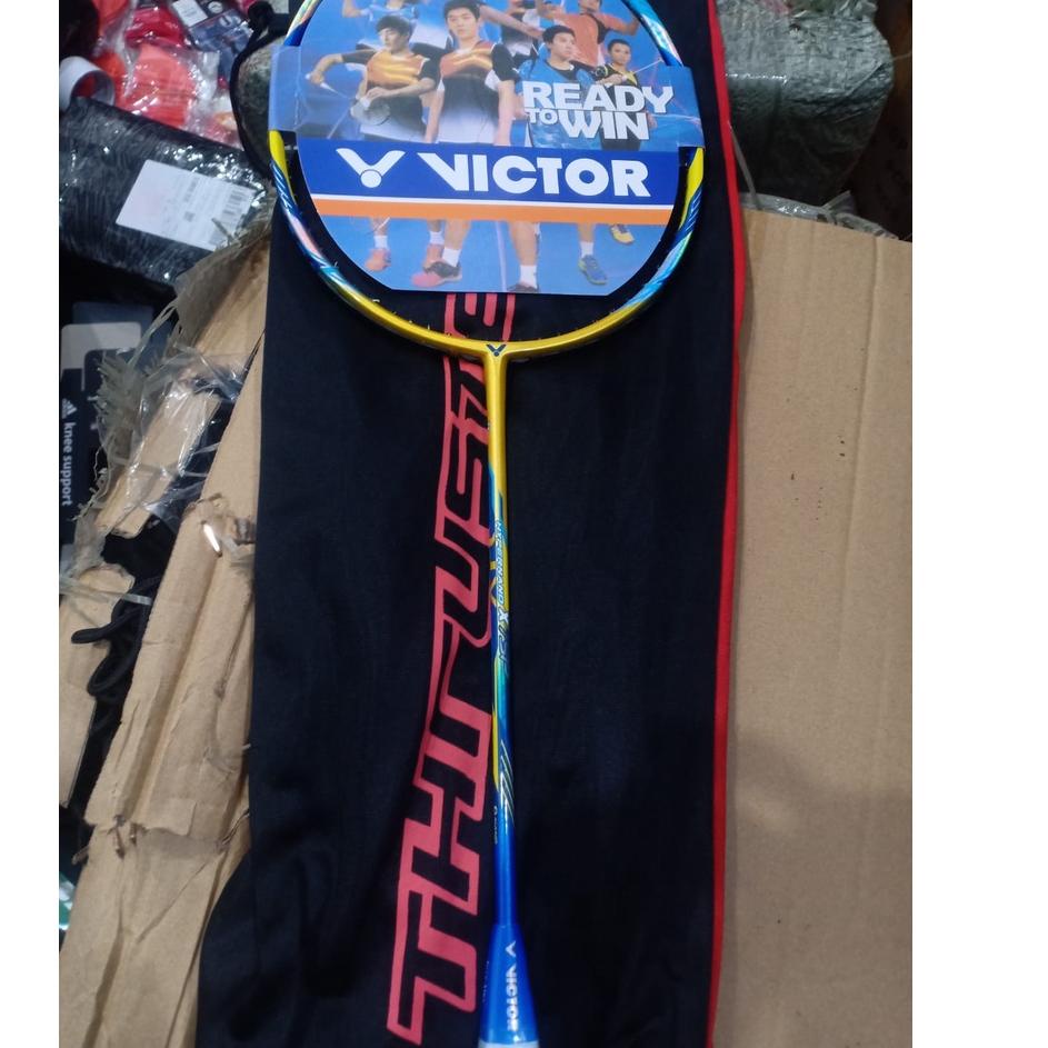 ダ RAKET BADMINTON VICTOR THRUSTER F HITAM DAN THRUSTER F PUTIH IMPORT Trendy