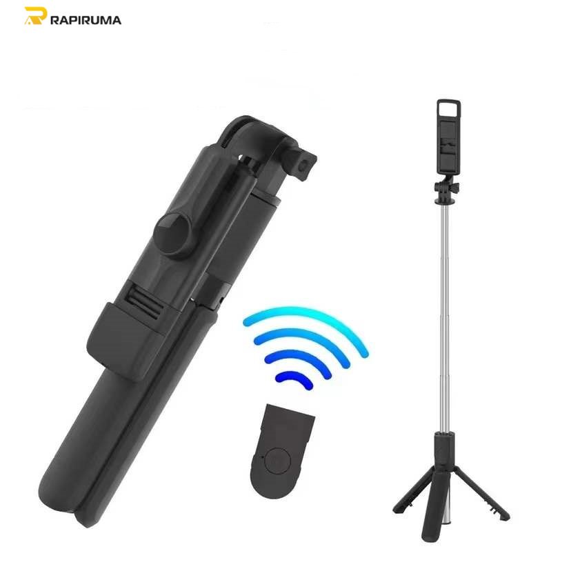 Tongsis Selfie Tripod Lampu LED Bluetooth 4 In 1 dengan remote control/ Selfie Stick Portable Flexible lampu LED/ Selfie Stick 360º-5