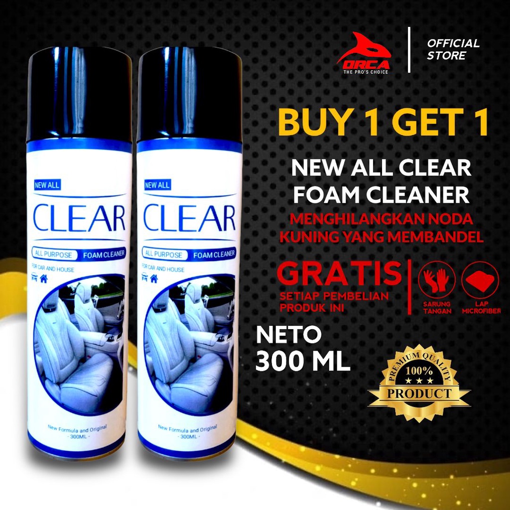 Buy 1 Get 1 New All clear foam pembersih serbaguna 300ml