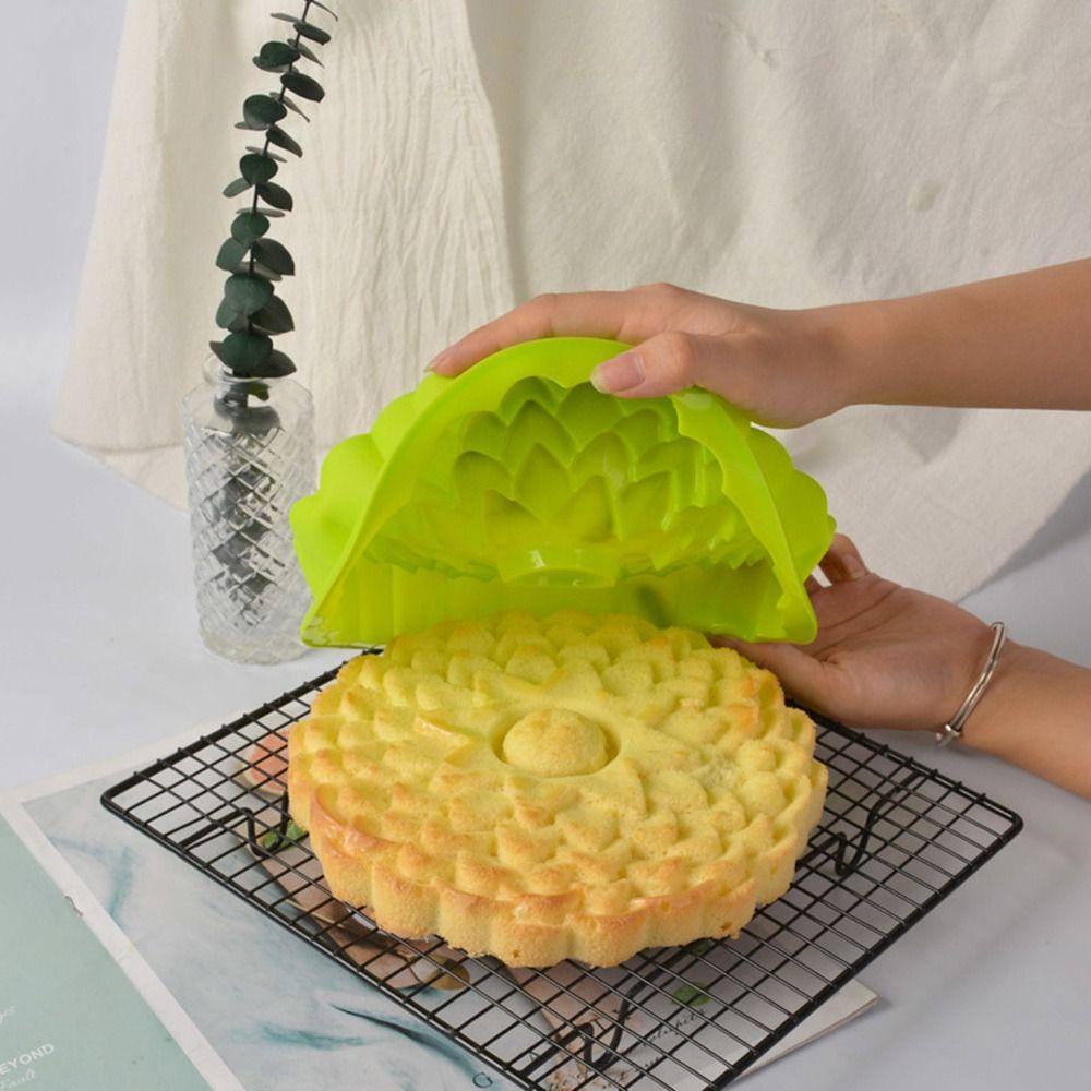 Top 3D Bunga Bulat DIY Craft Soap Mould Alat Dekorasi Kue Cetakan Mousse