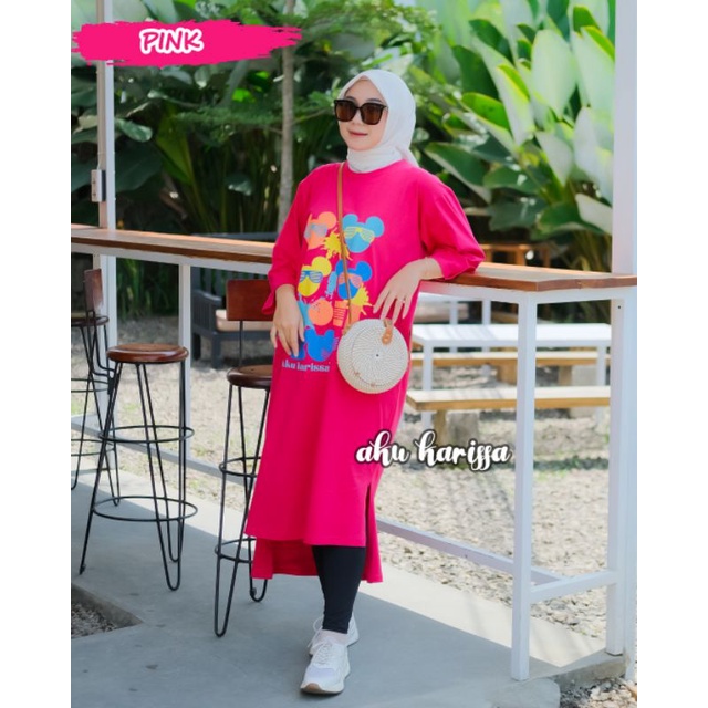 MIDI DRESS COMBED OVERSIZE ORI AKU KARISSA OOTD WANITA VIRAL TERBARU KEKINIAN