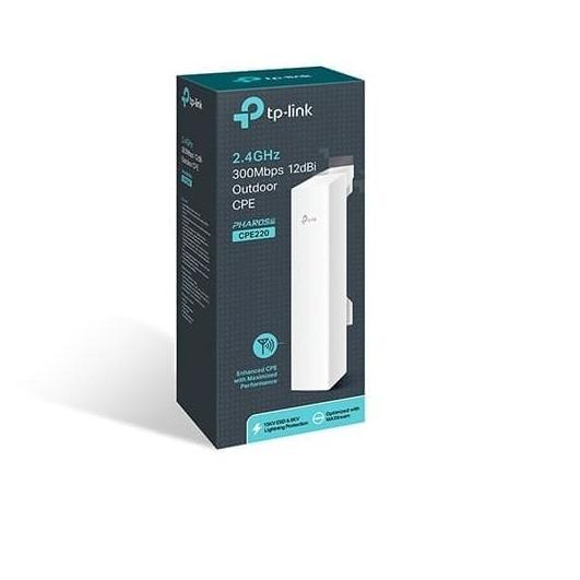 Harga Spesial TPLink CPE220 2.4GHz 300Mbps 12dBi Outdoor CPE TPLink CPE220 2.4GHz 300Mbps 12dBi Outd