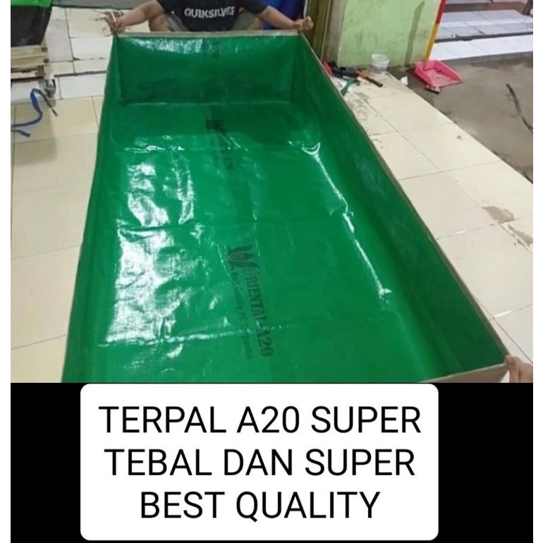 terpal kolam ikan a20 100x50x50 super tebal