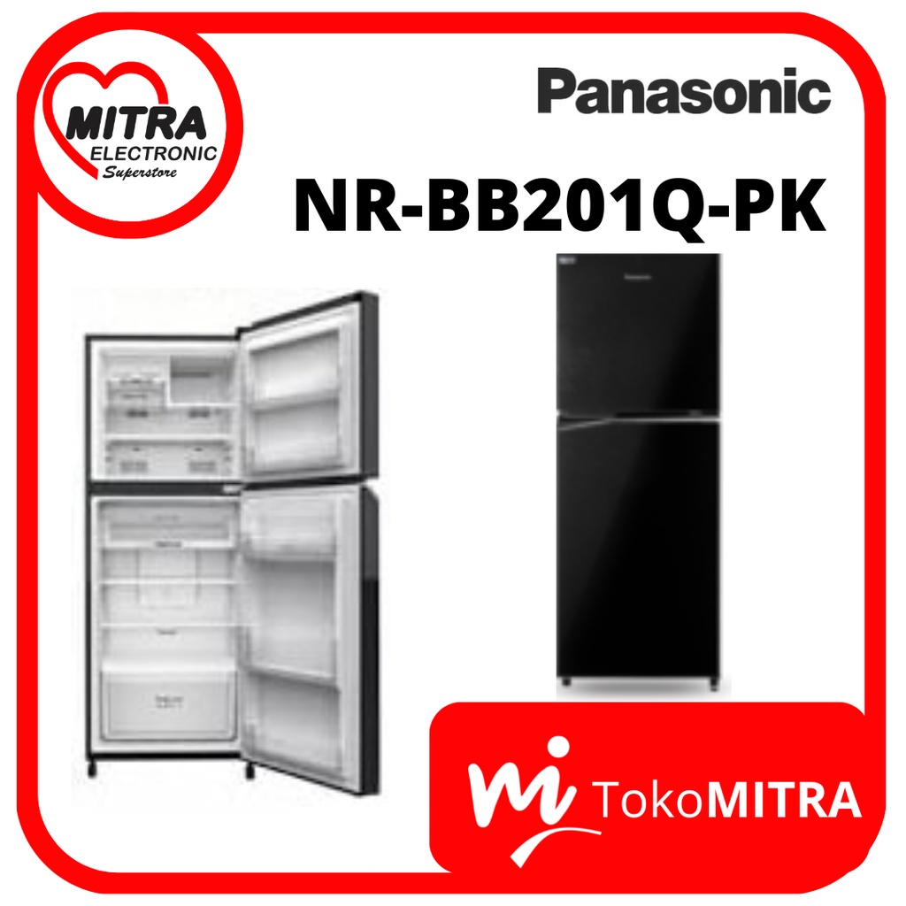 LEMARI ES 2 PINTU PANASONIC NR-BB201Q-PK (196 Ltr)