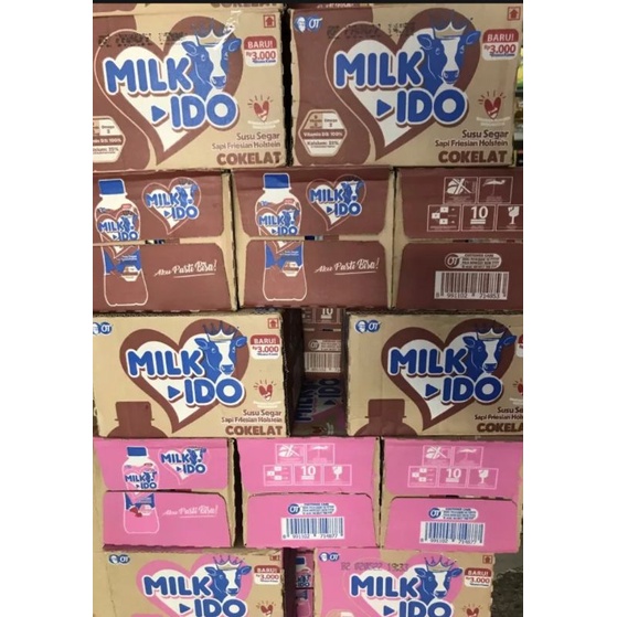 

1 DUS/12 PCS SUSU MILKIDO UHT 200 ML