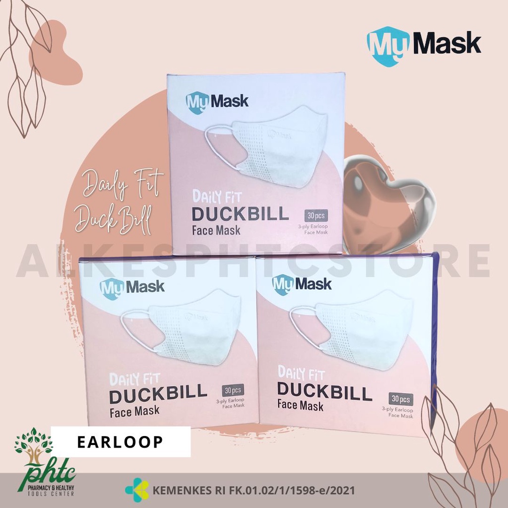 MY MASK Masker DUCKBILL Daily Fit EARLOOP / Masker Duck Bill Earloop Isi 30 Pcs