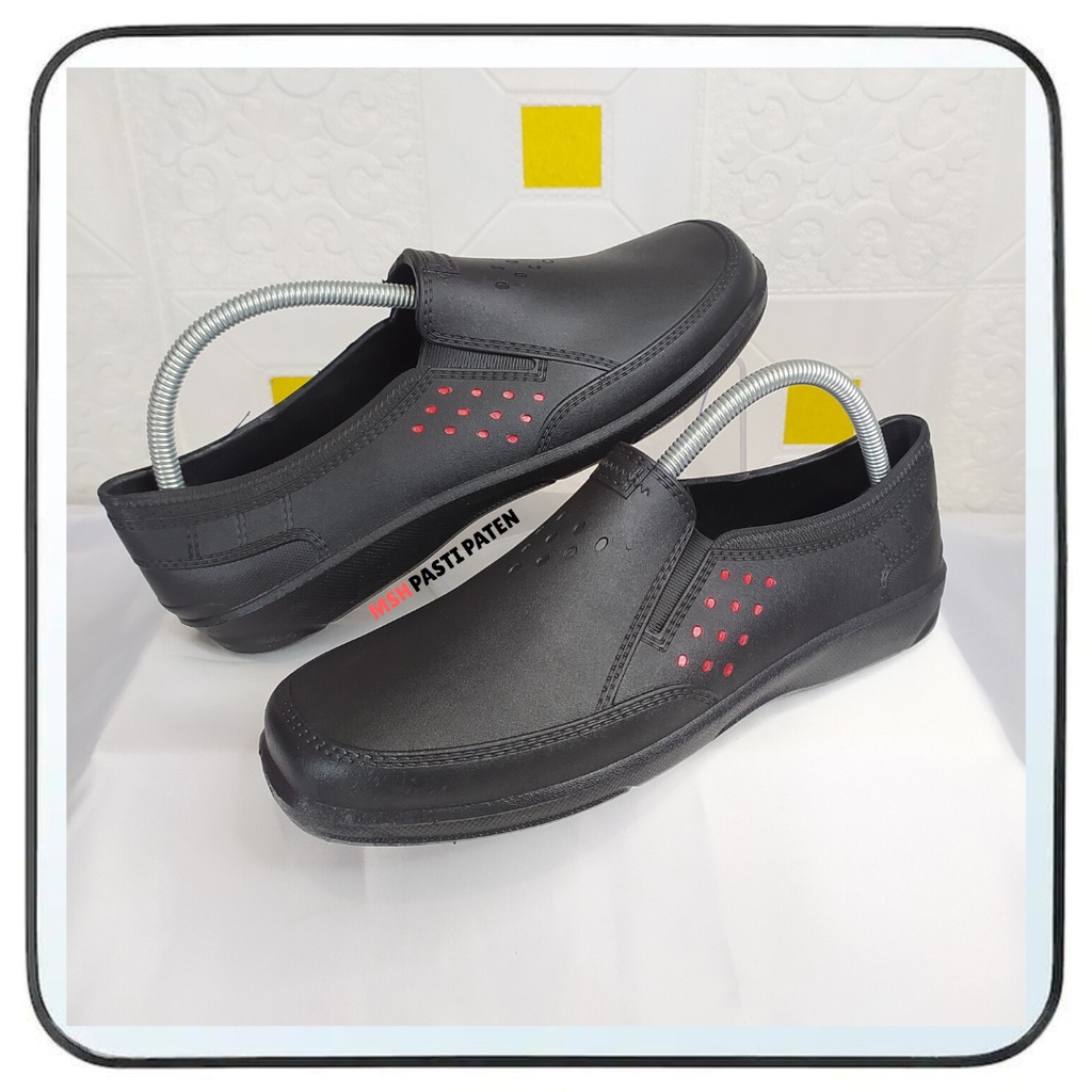 PROATT ABN Sepatu slip on pria Sepatu karet pria Sepatu slide pria original