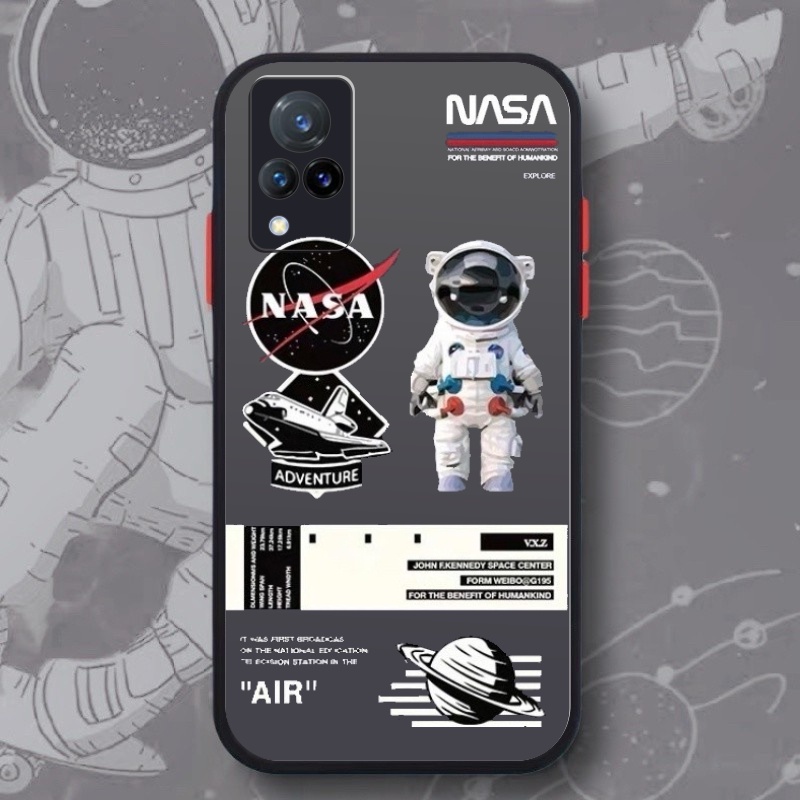 Case Vivo V21 5G Casing Nasa Hybrid dove candy pelindung kamera