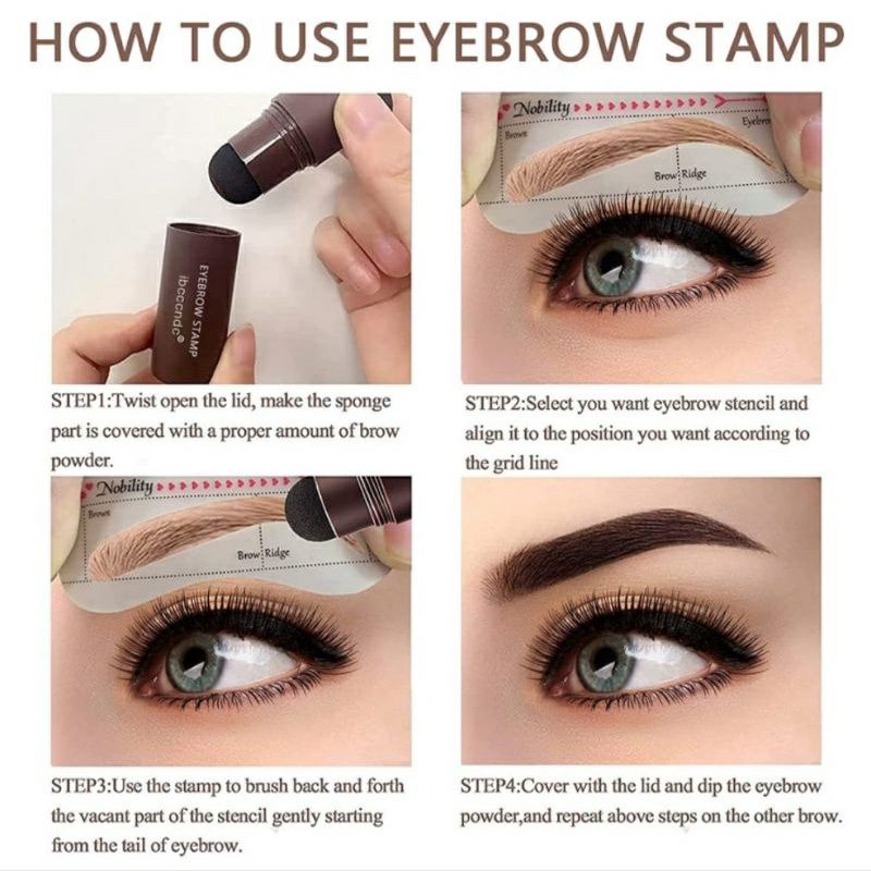 IBCCCNDC EYEBROW POWDER CETAKAN ALIS INSTAN EYEBROW STAMP ALIS