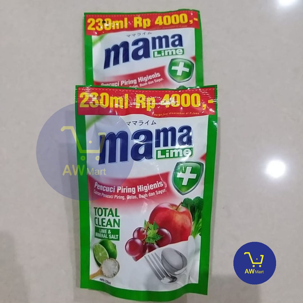 Mama Lemon/Mama Pouch Rp4000 Sabun Cuci Piring 230ml REFILL (DARI PABRIK LANGSUNG) - Rp 4000