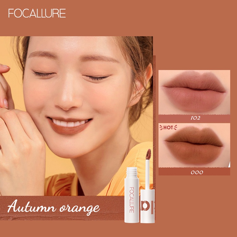 FOCALLURE #JasmineMeetsRose Lipstik Velvet-Mist Matte Lip Clay Untuk Bibir FA179