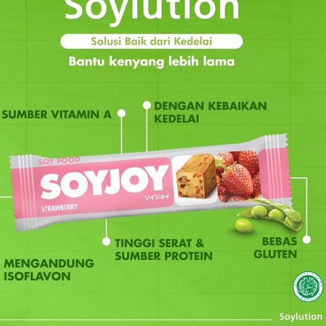 Promo banting--SOYJOY STRAWBERRY 30 gr - (HARGA 1 BOX ISI 12 pcs)
