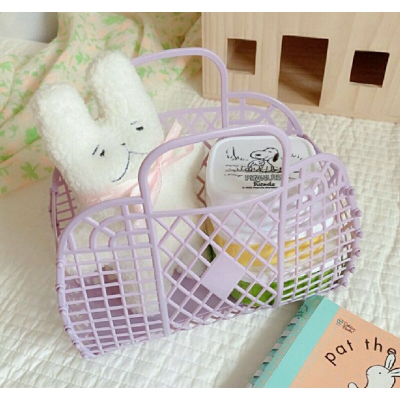 TAS KERANJANG HAMPERS ULANG TAHUN ANAK HARGA SATUAN / TAS SOUVENIR ULANG TAHUN / TAS KERANJANG KEKINIAN / TAS KERANJANG PLASTIK MINI / ZIA BASKET / KERANJANG HAMPERS PLASTIK KEKINIAN