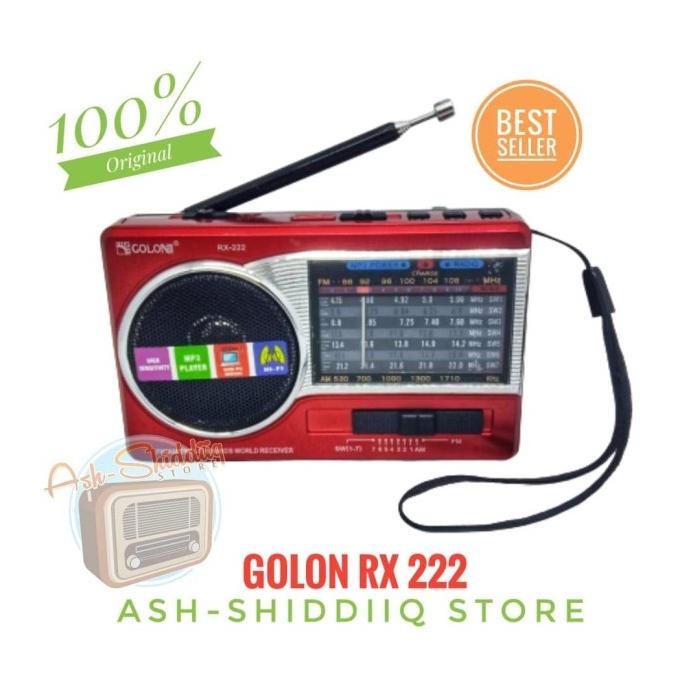 [BISA COD] Radio Jadul Radio Portable Golon RX 222 Radio Fm Radio Mini