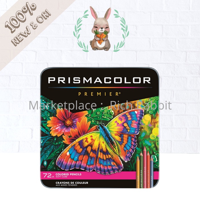 

[BISA COD] Prismacolor Premier Soft Core 72 Colors Prisma Color Isi 72 Warna - KUPU-KUPU