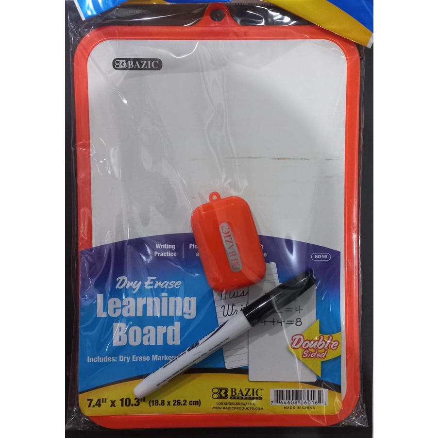 

WhiteBoard 18 x 26 CM Bazic / WhiteBoad / Bazic / DoubleSided / PapanTulis Anak