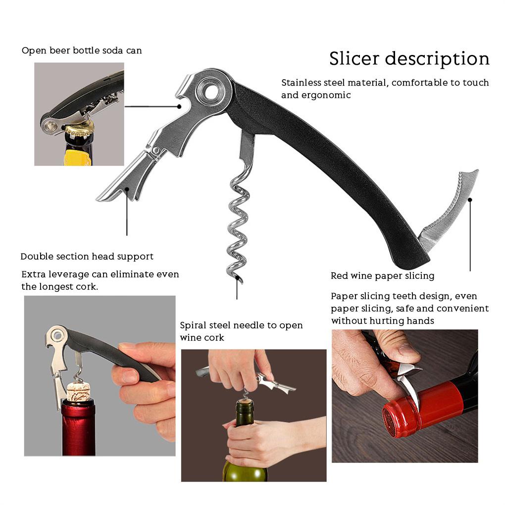 Vacuum Sparkling Wine Bottle Stopper Stainless Steel Pompa Botol Kecil Cork Sealer Saver Keeper Bar Kulkas Kitchen Man