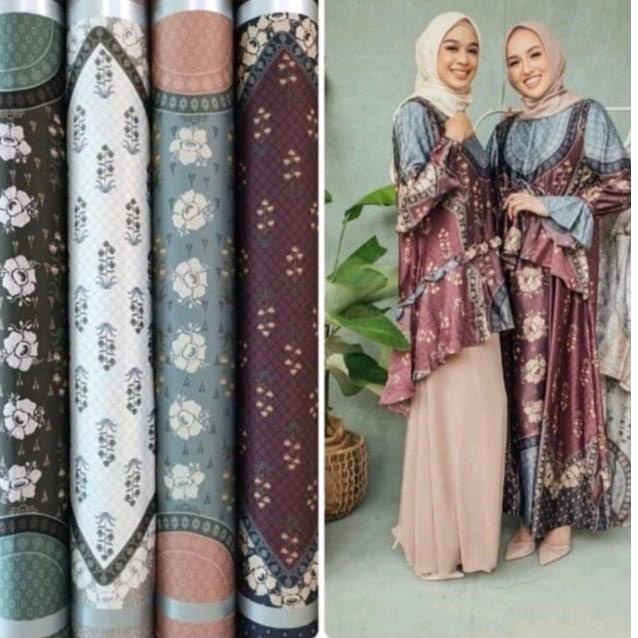 nwfi KAIN Diorsilk MOTIF RAFLES KAIN MAXMARA LUX KAIN METERAN (HARGA 0,5meter) ㊛ 12