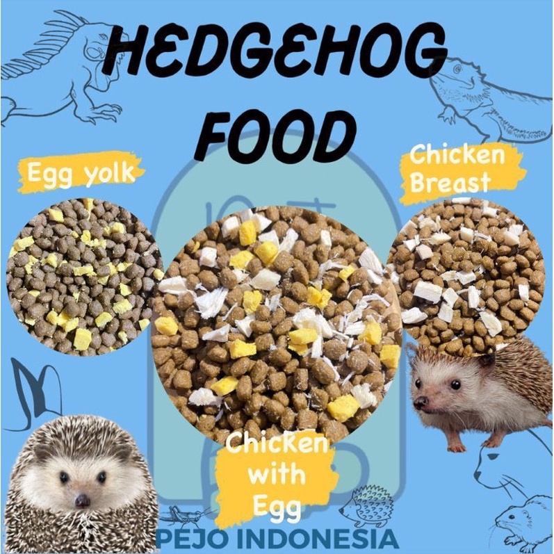 Makanan / pakan untuk landak mini / hedgehog, kelinci, marmut bernutrisi