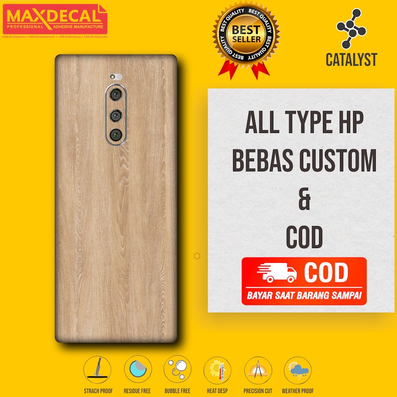 Garskin Sony Xperia 1 Back only Kode custom - Bisa Custom - Skin Case