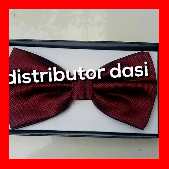 dasi kupu kupu motif bintik lux merah hati dewasa distributor dasi