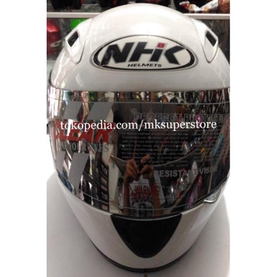VISOR KACA NHK TERMINATOR 1200 X151 IRIDIUM SILVER CHROME MIRROR