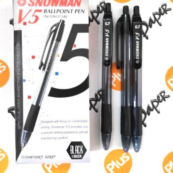 

Best ! Pulpen / Ballpoint SNOWMAN V5 12pcs ~