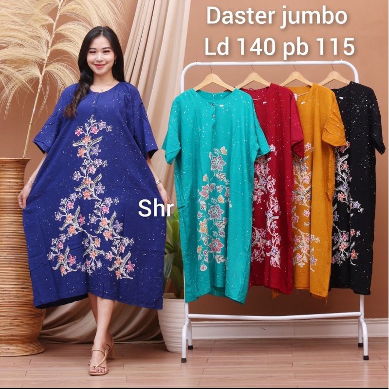 DASTER JUMBO BUSUI BUMIL KANCING DEPAN  KEKINIAN /GROSIR DASTER CAP/DASTER JUMBO TERBARU