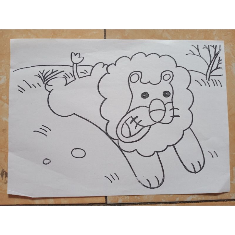 

Kertas warna A4 animal - Lion