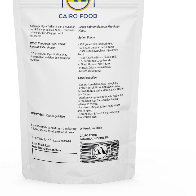 

BAYAR DITEMPAT✔️Kapulaga Hijau Utuh Cairo Food - 50 Gram|SQ5
