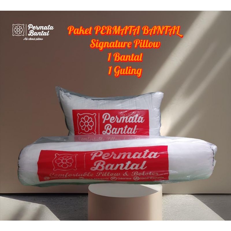 PAKET PERMATA BANTAL Signature Pillow isi silikon 1kg