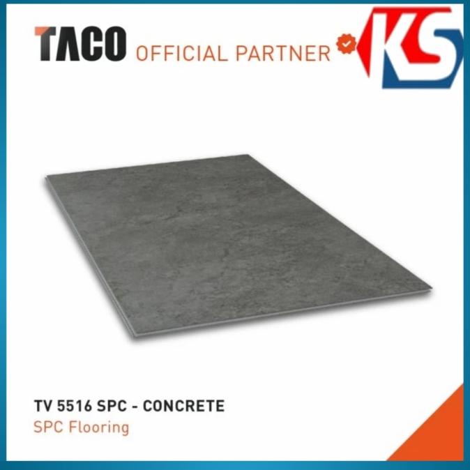 Taco Lantai Vinyl Spc 5Mm - Tv 5516 Concrete Didimaxstore