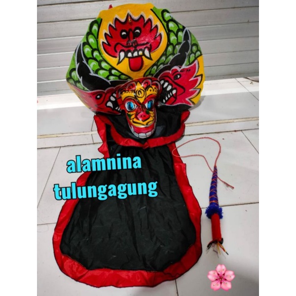 barongan spon jumbo dan cambuk