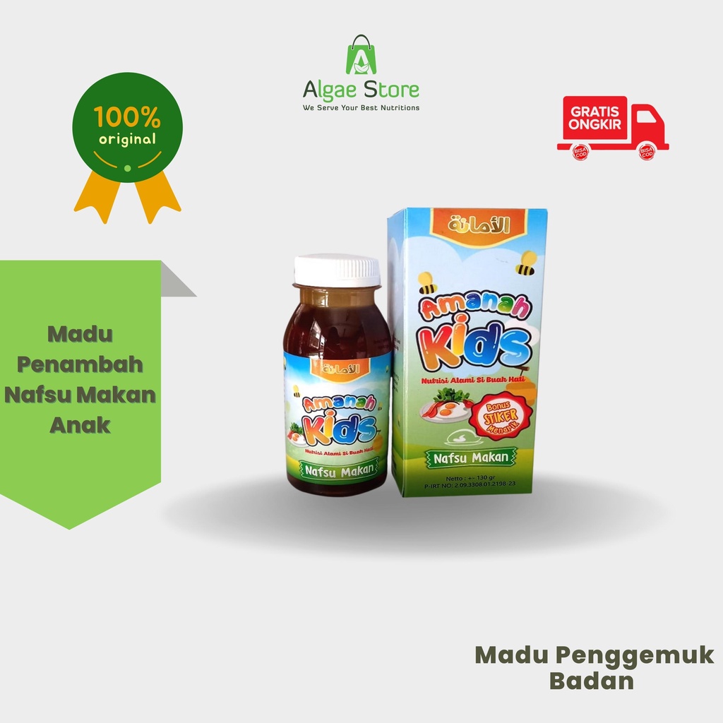 

Madu Gemuk Badan Nutrisi Penambah Nafsu Makan Anak Amanah Kids