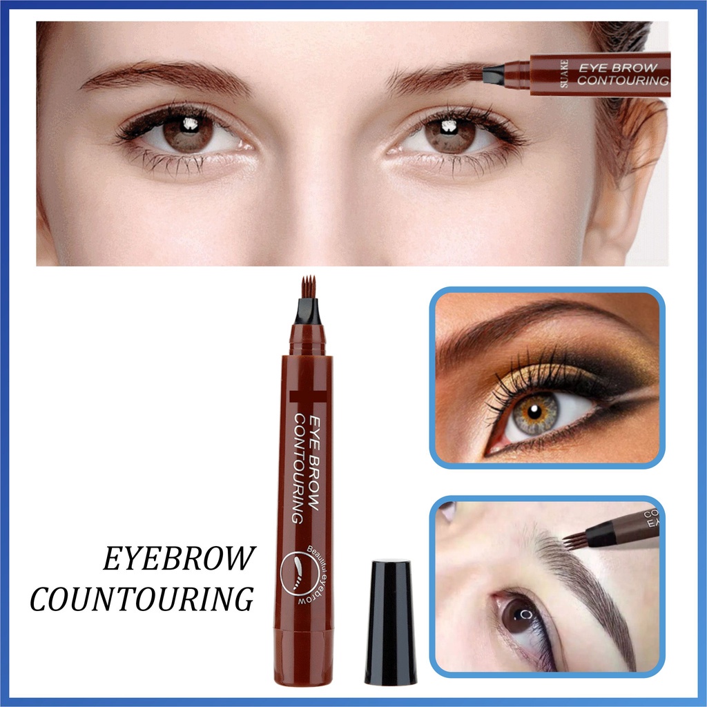 Smilelove Pensil Alis Anti Air dan Tahan Lama Tip Waterproof Eyebrow Anti Luntur SUA01