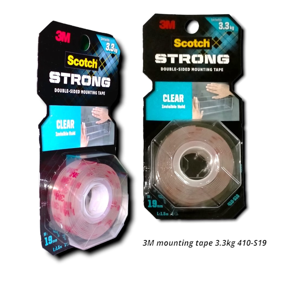 

DOUBLE SIDED MOUNTING FOAM TAPE PEREKAT BUSA 3M SCOTCH TRANSPARAN STRONG