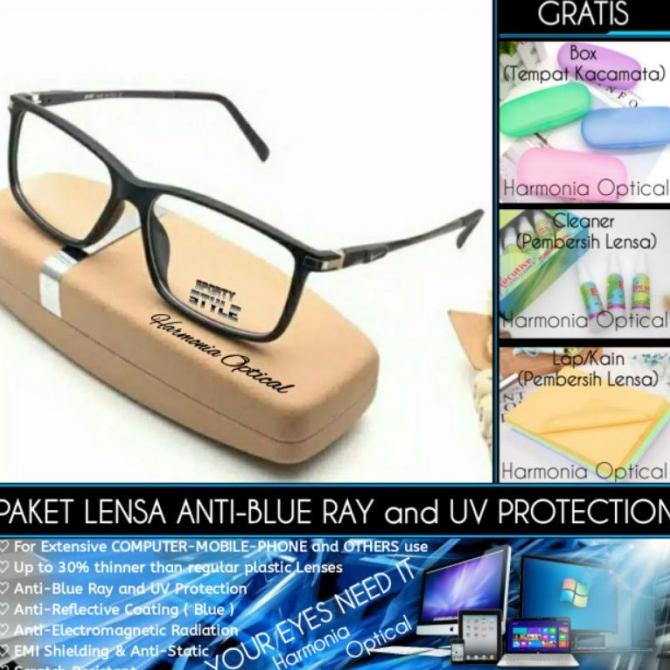TERLARIS KACAMATA MINUS SPORTY BLUERAY PRIA | FRAME 0528 KACAMATA RGH69N46Y4I