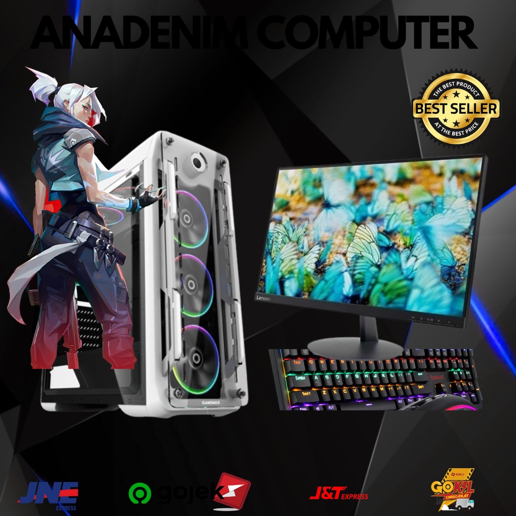 UPDATE.....  LENGKAP MONITOR WITH PC GAMING AMD RYZEN 7 5700G || Anadenim Store