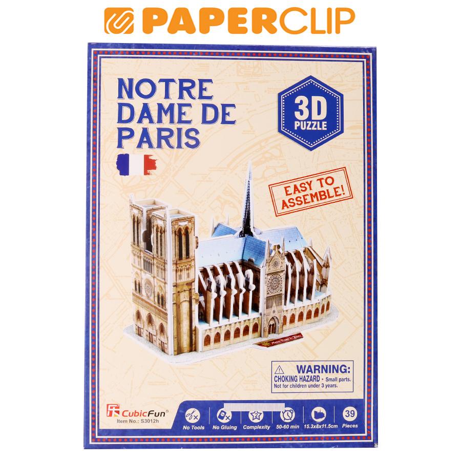 Image of PUZZLE 3D CUBIC FUN S3012H NOTRE DAME DE PARIS #0
