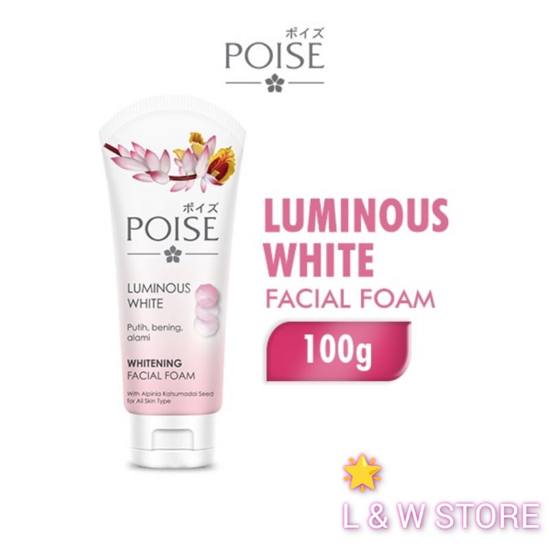 Poise Luminous White Facial Foam 100gr