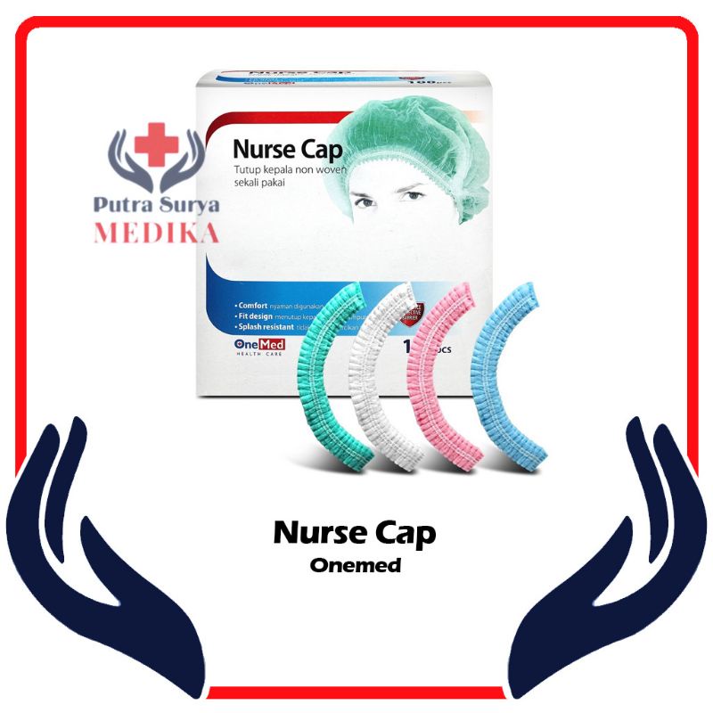 Nurse Cap Onemed | Hair Cap | Hair Net Penutup Kepala